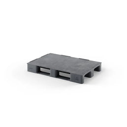 Heavy-Duty Plastic Pallet – 1200x800x150mm – Recycled PP – Closed Deck with Raised Edge – 3000kg Static Load – 14kg