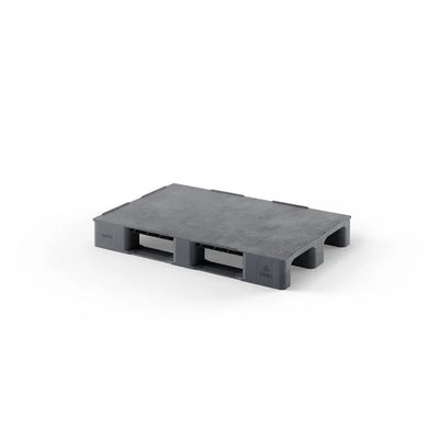 Heavy-Duty Plastic Pallet – 1200x800x150mm – Recycled PP – Closed Deck with Raised Edge – 3000kg Static Load – 14kg