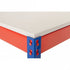Rivet Workbench with Melamine Worktop and Half Undershelf