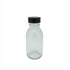 100ml Clear Round Glass Alpha Empty Bottle, 28mm Neck Finish