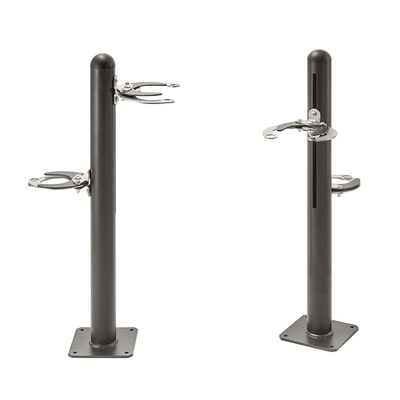 Scooter Post for 2 Scooters - Compact Outdoor Scooter Parking Rack