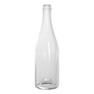 750ml Clear Sparkling Wine Bottle – Lightweight Glass Bottle