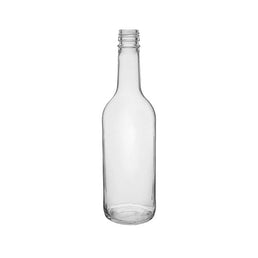 500ml Straight Neck Clear Glass Mineral Water Bottle – Flint Glass