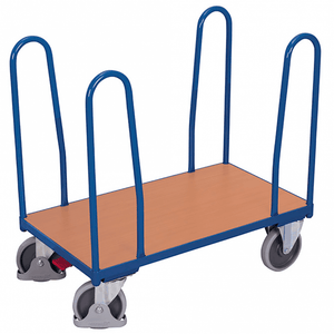 Warehouse Platform Trolley with 4 Tubular Supports, 500kg Capacity