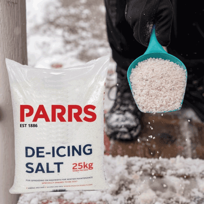 White De-icing Salt for Snow and Ice - 1 x 25kg Bag