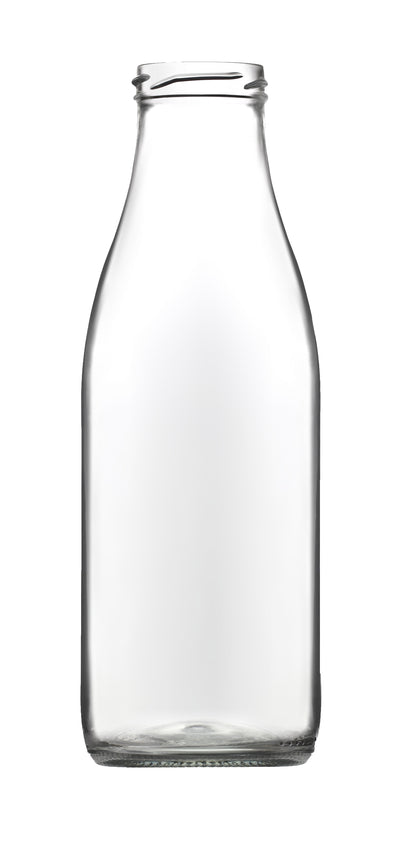 750ml Screw Neck Glass Milk Bottles – 48mm Neck | Pallet of 1,960 Units