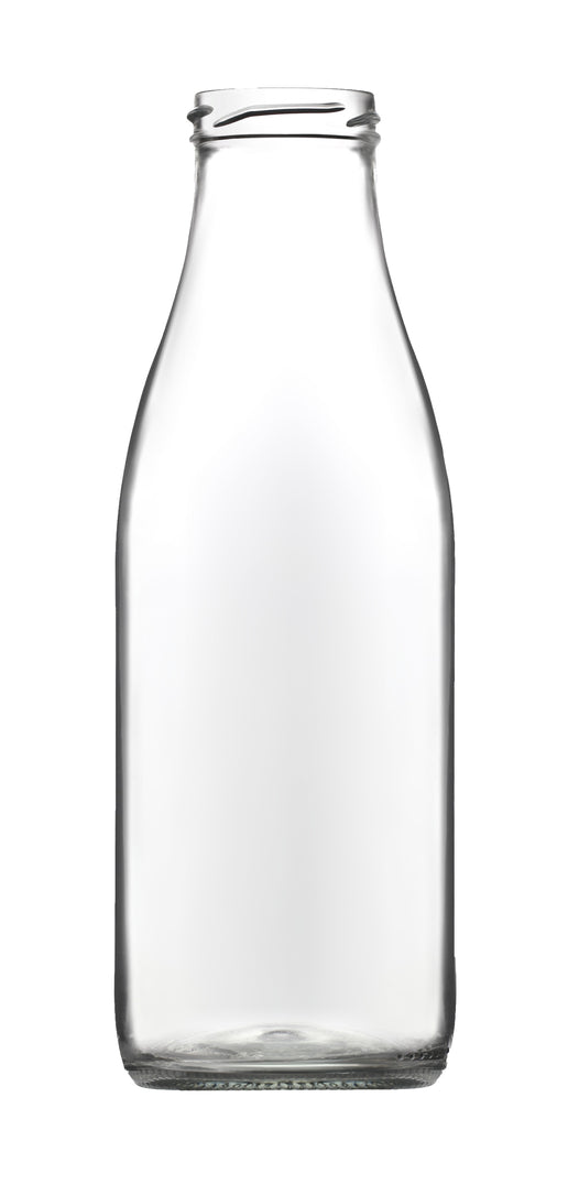 750ml Screw Neck Glass Milk Bottles – 48mm Neck | Pallet of 1,960 Units